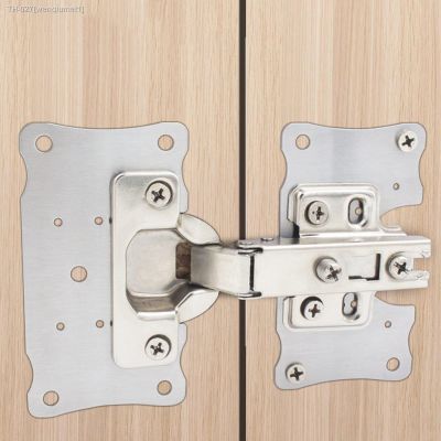 ◈✴ High Quality Stainless Steel Hinge Repair Piece Cabinet Door Fixing Plate Hinge Hole Position Repair and Installation Gasket