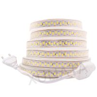 【▼Hot Sales▼】 na07037036036666 แถบไฟ Led Smd Ac220v ไฟ Led 180ดวง/ม. ไฟตกแต่งเทปแอลอีดีกันน้ำสีขาวนวล1ม./2ม./5ม./สวิตช์ไฟ10ม./สวิตช์/ปลั๊ก