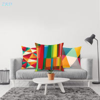 WaterWheel Geometric Pattern Car Pillows Cover High Quality Non-fading Pillows Case For Sofa Car Bed