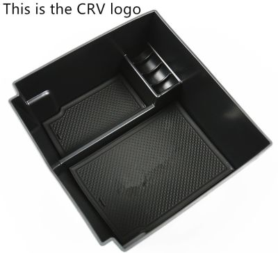 ที่ใส่อุปกรณ์บนรถยนต์กล่องเก็บของที่เท้าแขนกลางรถยนต์สำหรับฮอนด้า CRV CR-V 2017 2018เหมาะสำหรับกรณีถุงมือถาดบรรจุอุปกรณ์ตกแต่งรถยนต์