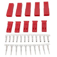 10/20/50Sets 2 Pin JST Red Plug Connector 2.54mm Male Female Housing Crimp Terminal Connector JST SYP 2P for RC Lipo Battery