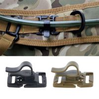 XHLXH Hiking 2Pcs Webbing Clip Backpack Attach Rotatable Water Pack Water Pipe Hose Clamp Drinking Tube Clip Hydration Tube Clip Drinking Straw Tube Clip