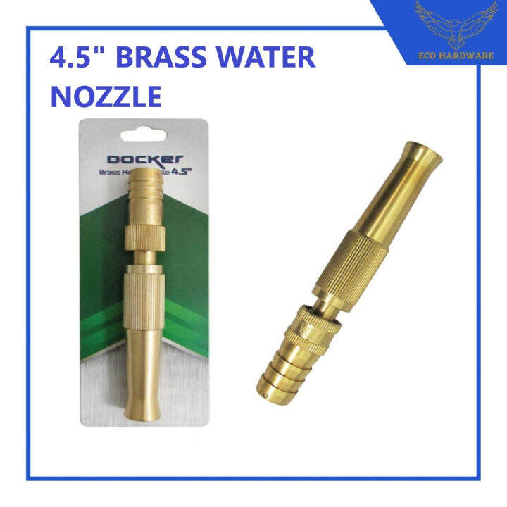 (Happyhome66) High Quality DOCKER Heavy Duty Solid Brass Hose Nozzle