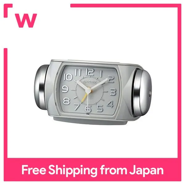 Rhythm (RHYTHM) Alarm clock Loud bell sound Alarm Backlit continuous second hand 8RA647SR08