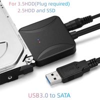 USB 3.0ถึง SATA 3สาย Sata เป็น USB Adapter แปลงสายรองรับ2.53.5นิ้วภายนอก SSD HDD Adapter Hard Drive ConnectFit