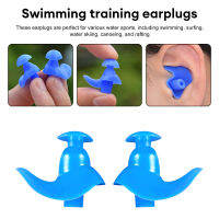 1Pair Swimming Earplugs Silicone Waterproof Earplug Dust-Proof Ear Plugs With Box Diving Water Earplug For Water Sports Swimming Ear Protection