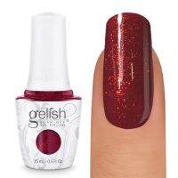 GELISH SOAK-OFF GEL POLISH GOOD GOSSIP 1363 15 ml.สีเจล Gelish สีแดงกริตเตอร์ละเอียด แดงก่ำ เรียบหรู ไม่ว่าจะทาเท้าหรือทามือ เป็นไอเทมที่ร้านทำเล็บขาดไม่ได้