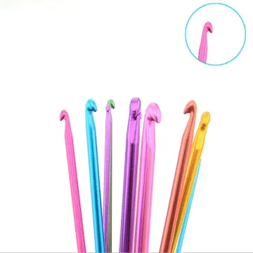 8Pcs Crochet Hooks Curved Tip Large Eye Design Light Weight Durable  Portable Knitting Needles Tools - Crochet Hook Set for Beginners, Crochet  Kit for