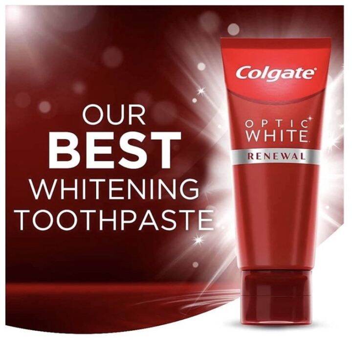 Colgate Optic White Renewal Teeth Whitening Toothpaste, 3 Hydrogen