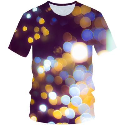 2020 Summer 4-20 Years Boys Girls Colorful 3D T-shirt Kids Funny Neon Lights Harajuku T shirt Children Fashion Tshirts Clothes