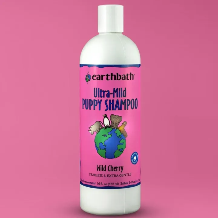Earthbath UltraMild Puppy Shampoo Wild Cherry Tearless & Extra Gentle