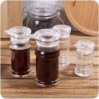 2021 Plastic Vinegar Bottle Spice Jar Seasoning Box Salt Sugar Pepper Bottle Kitchen Organizer Oil Vinegar Container