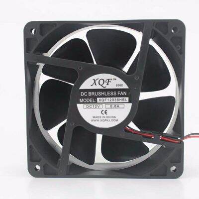 【Worth-Buy】 Dc12v Gh12038 Dc 24V 0.35a 2-ลวดเชื่อมต่อพลาสติกสีดำ7-Flabellum ฮีทซิงค์ระบายความร้อนเย็นพัดลมเคสคอมพิวเตอร์120มิลลิเมตร X 38มิลลิเมตร