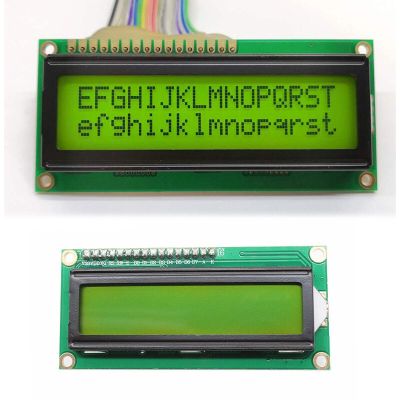 【HOT SALE】 โมดูล LCD1602สีฟ้าสีเขียวหน้าจออักขระ16x2โมดูลแสดงผลตัวควบคุม HD44780สีน้ำเงินสีดำ