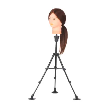 One Pcs Tripod Mini Mannequin Head Stand, Wig Stand Tripod