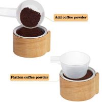 Beech Powder Filler Capsule Holder Set สำหรับ Nespresso Vertuoline Capsules Coffeeware Accessories