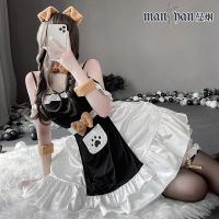 Hot Sexy Maid Cosplay Costume French Women Servant Girl Uniform Lolita Dress Lingerie Outfit Animal Dog Role Play Clothes