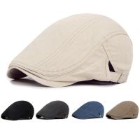 Cotton Hat Mens Peaked Forward Cap Womens Painter Beret Spring Summer