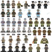 WANYUEQ BIFSHP 50ทหารศูนย์ควบคุมกองทับ Minifigure บล็อกตัวต่อกองทัพหิมะทหารอณุภาคเล็กแทรกของเล่นเข้ากันได้ดีกับเลโก้โมเดลมีคาแรกเตอร์ปริศนา