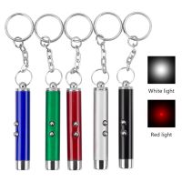 [Big Spade] Funny Cat Stick 2 In1 Red Beam Pen ไฟฉาย LED สีขาวไฟฉาย LED สีขาวเด็กเล่น Cat Chase ของเล่นพร้อมพวงกุญแจ