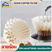 Wave Paper Filter กระดาษกรอง กระดาษดริปกาแฟ คาลิตะ กาแฟดริป กระดาษกรองกาแฟ ฟิลเตอร์ ดริปกาแฟ ถ้วยกรองชนิดชามเค้กเท่านั้น ขาว 155/185 (100pcs)