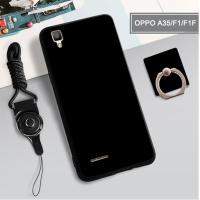 สำหรับ OPPO A35/F1/F1F 360 องศาเคสป้องกันทั้งตัว TPU เคสโทรศัพท์เคลือบพร้อม OPPO A35/F1 /F1F, OPPO เคสโทรศัพท์เชือก + แหวนนิ้วมือ