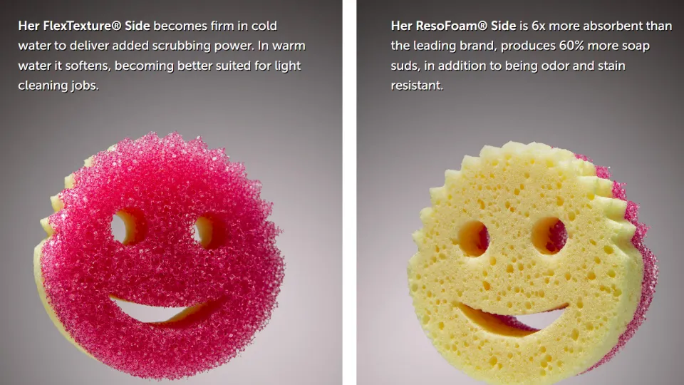 Scrub Daddy Sponge Set Color Variety Pack - Scratch-Free Multipurpose Dish  Sponge - BPA Free & Made with Polymer Foam - Stain & Odor Resistant Kitchen