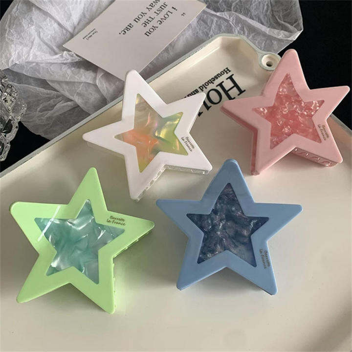 five-pointed-star-hair-tool-womens-hair-accessories-acetate-hair-accessories-star-shape-hair-claw-candy-color-hair-clip