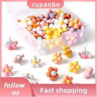 RUPANBO039392692 สีสันสดใส หมุดกระดานไม้ก๊อก ดอกไม้เดซี่โบโฮ น่ารักน่ารักๆ หมุดย้ำหมุด ทนทานต่อการใช้งาน ตะปูหัวแม่มือ ออฟฟิศสำหรับทำงาน