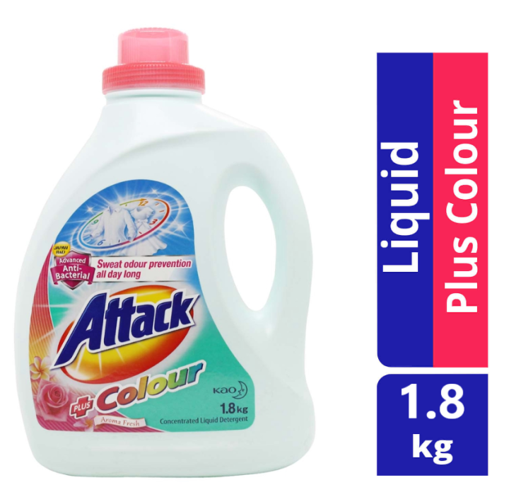Attack Liquid Detergent Concentrated Colour 1.8kg 2.0 Kg 3D Clean