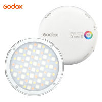 Godox R1รอบ RGB มินิสร้างสรรค์แสง LED ไฟวิดีโอเติมแสง2500พัน-8500พัน CRI 98สำหรับการบันทึกวิดีโอ Microfilms สดสตรีมมิ่งภาพยังคงชีวิตการถ่ายภาพ