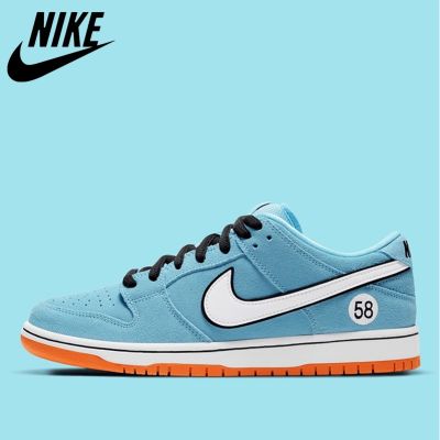[HOT] ✅Original ΝΙΚΕ Duk SB- Low x 58 Racing Blue White Orange Sports Sneakers Mens Shoes Lightweight Skateboard Shoes {Free Shipping}