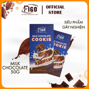 COMBO 2 HỘP Milk Chocolate Cookie, Kẹo Socola Nhân Bánh Cookie FIGO 50gr