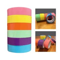 6PCs Sticky Ball Rolling Tape Candy Color DIY Making Ball Educational Decompression Sensory Toys 1.2cm/2.4cm/3.6cm/4.8cm/6cm Adhesives Tape