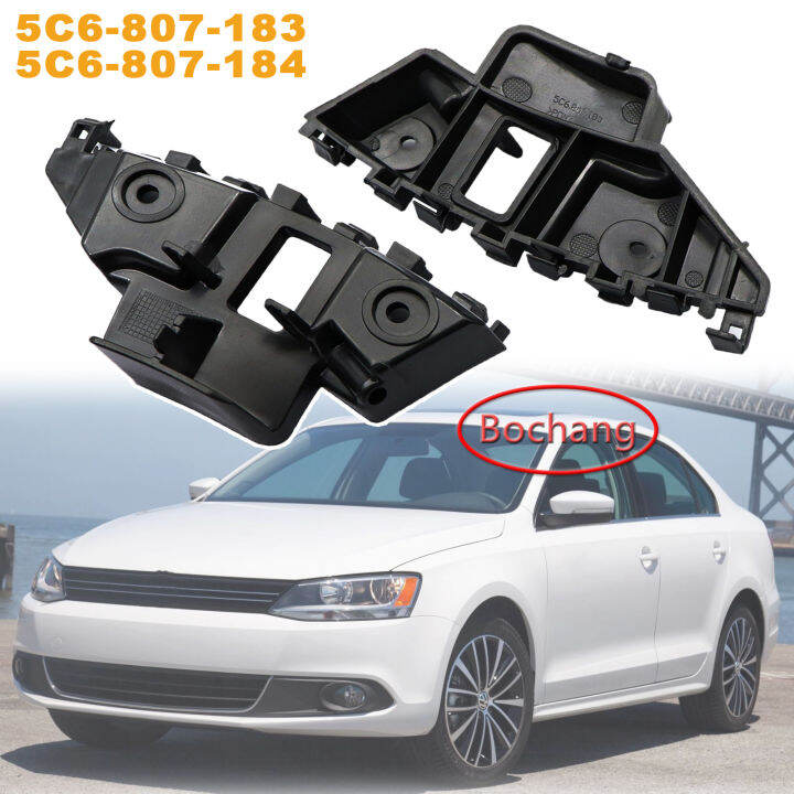 1 Pair Left + Right Front Bumper Guide Mounting Bracket Grille Retainer ...