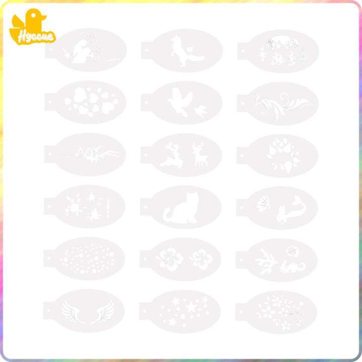 Hyccue Professional Face Paint Stencils for Carnivals Christmas Makeup