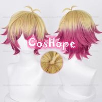 BLUE LOCK Alexis Ness Cosplay Wig Short Linen Rose Red Wig Cosplay Anime Cosplay Wigs Heat Resistant Synthetic Wigs