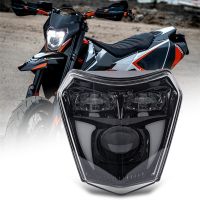 ✖♛ Motorcycle Headlight LED Projector Headlamp Supermoto Fairing For KTM EXC SX SXF SXS XC XCF XCW Dirt Bike Enduro LED Headlight