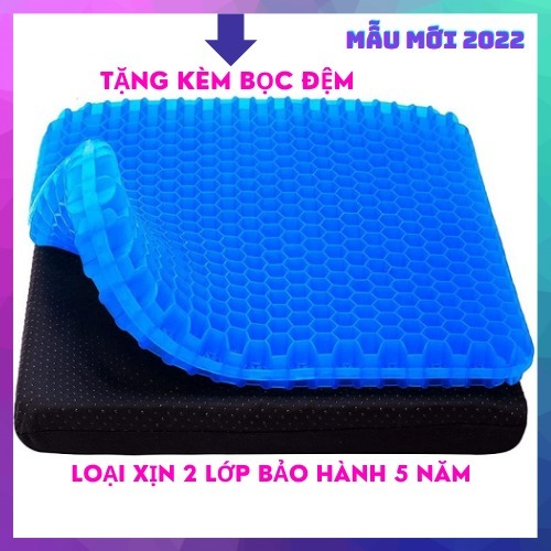 Đệm ngồi 3d thoáng khí,đệm gel tổ ong đàn hồi lót ghế - ảnh sản phẩm 1