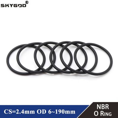 【DT】hot！ 10pcs NBR O Gasket Thickness 2.4mm 6 190mm Nitrile Butadiene Rubber Spacer Resistance Washer Round