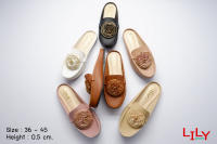 รองเท้าคัทชูสวยๆ ไซส์ 36 - 45 แบบ New Rose Flat เปิดส้น