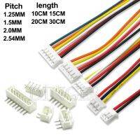 【YF】 5Sets JST1.25 ZH1.5 PH2.0 XH2.54 Connector Female   Male 2/3/4/5/6/7/8/9/10P Plug With Cable 10/20/30cm with bend PIN 2.54MM