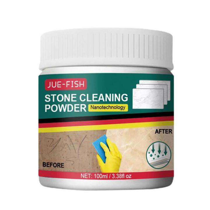 Stone Cleaning Powder 4.22oz Bathroom Tile Cleaner No Volatile Organic Compounds Ceramic Sink