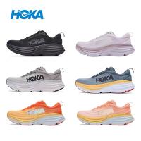 2023 legit Original 100% HOKA ONE ONE Bondi 8 BONDI8ผู้ชายรองเท้าวิ่งผู้หญิงตาข่าย Breathable Shock Absorption กีฬา Sneakrs