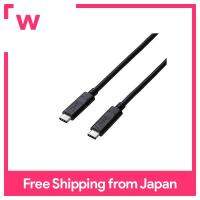 ELECOM USB-C cable CC 0.5m USB3.1 Gen2 certified product PD compatible 5A output Black USB3-CC5P05NBK