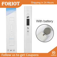 Foriot  เครื่องวัดค่า PH แบบดิจิตอลสำหรับ0.01ph น้ำมีความแม่นยำสูงเครื่องทดสอบค่า PH สำหรับสระน้ำและตู้ปลา