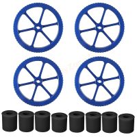 4Pcs 3D Printer Aluminum Hand Twist Leveling Nut with 8Pcs Heatbed Silicone Leveling Column Mounts 16mm 18mm for Ender 3 CR 10