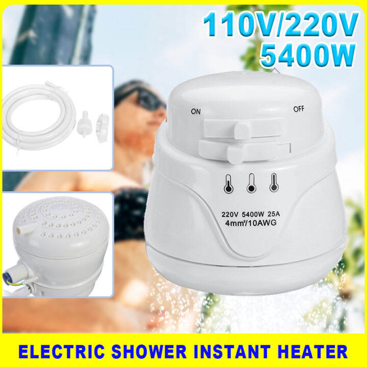 5400W Electric Shower Head Low/ Medium/ High 3 Modes Instant Water