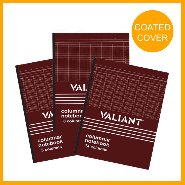 Valiant Accounting Notebook Cash/Ledger/Record/Journal/Columnar Book