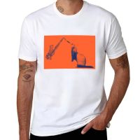 New Ferret, Saxophonist in the band T-Shirt custom t shirts design your own Tee shirt mens big and tall t shirts 4XL 5XL 6XL